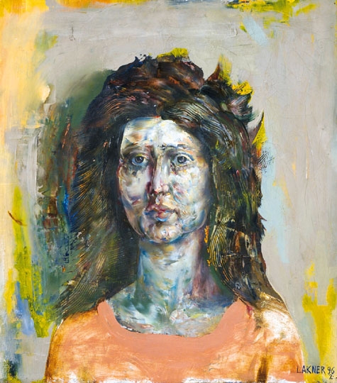 Lakner László (1936-) Woman head, 1962