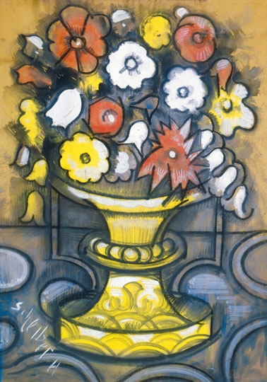 Scheiber Hugó (1873-1950) Flower still life