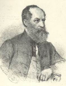 Barabás Miklós Önarcképe, kőrajz, 1865-ből