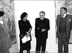 Körner Éva, Frey Krisztián és Csák Máté (Frey Krisztián festőművész kiállításán