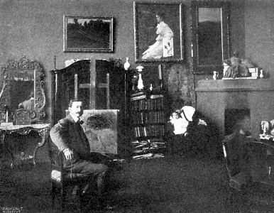 Iványi-Grüwald Béla műtermében, 1905