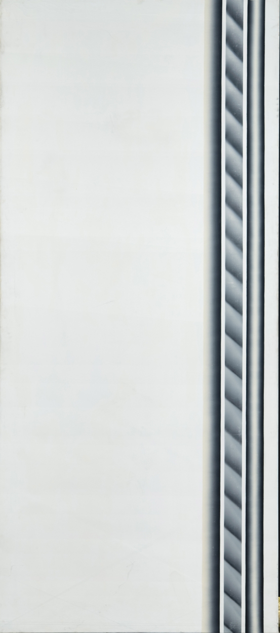 Hencze Tamás (1938-2018) Grey-white Diagonal Space