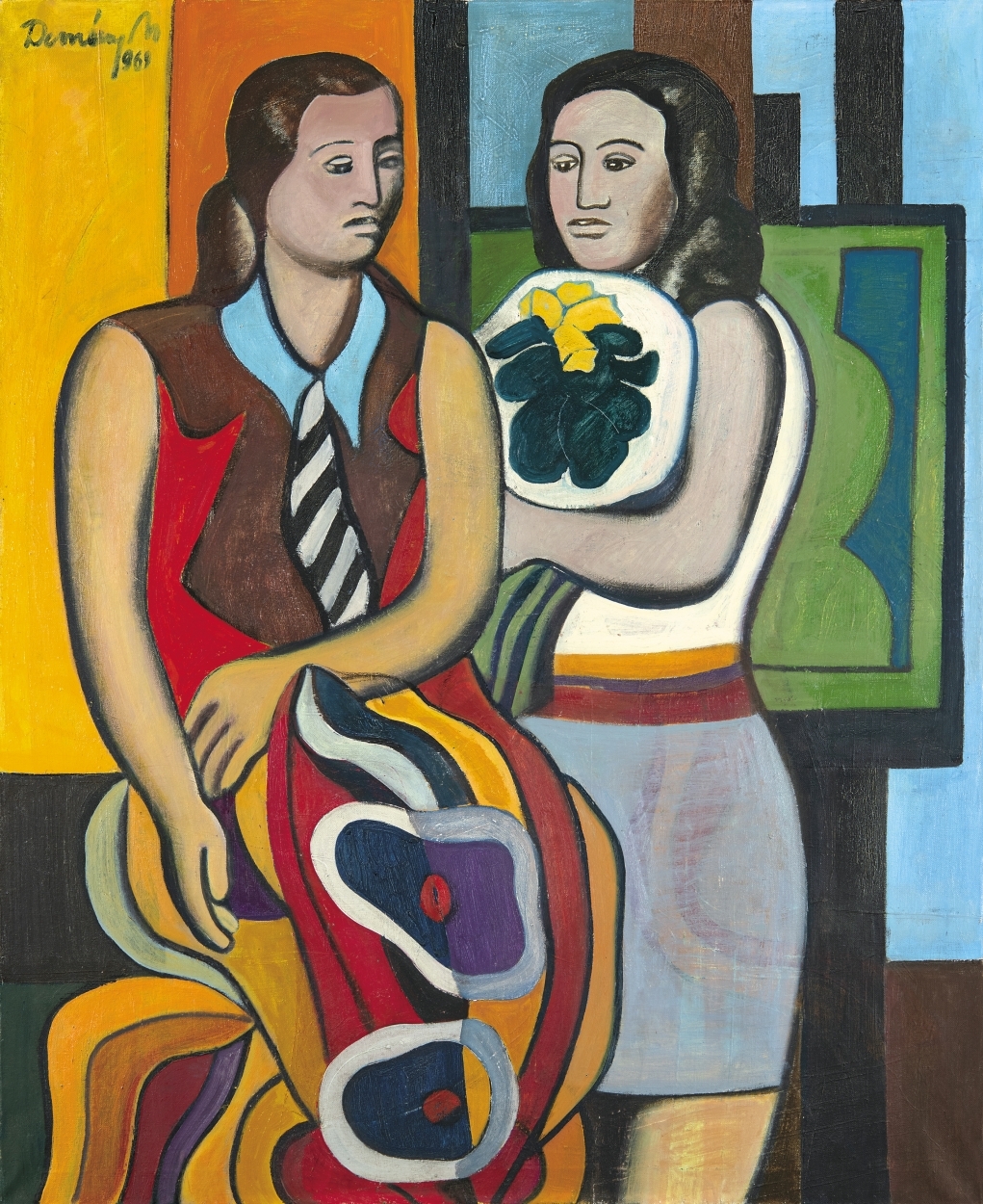 Demény Miklós 1939-2010 Barátnők a műteremben, 1969