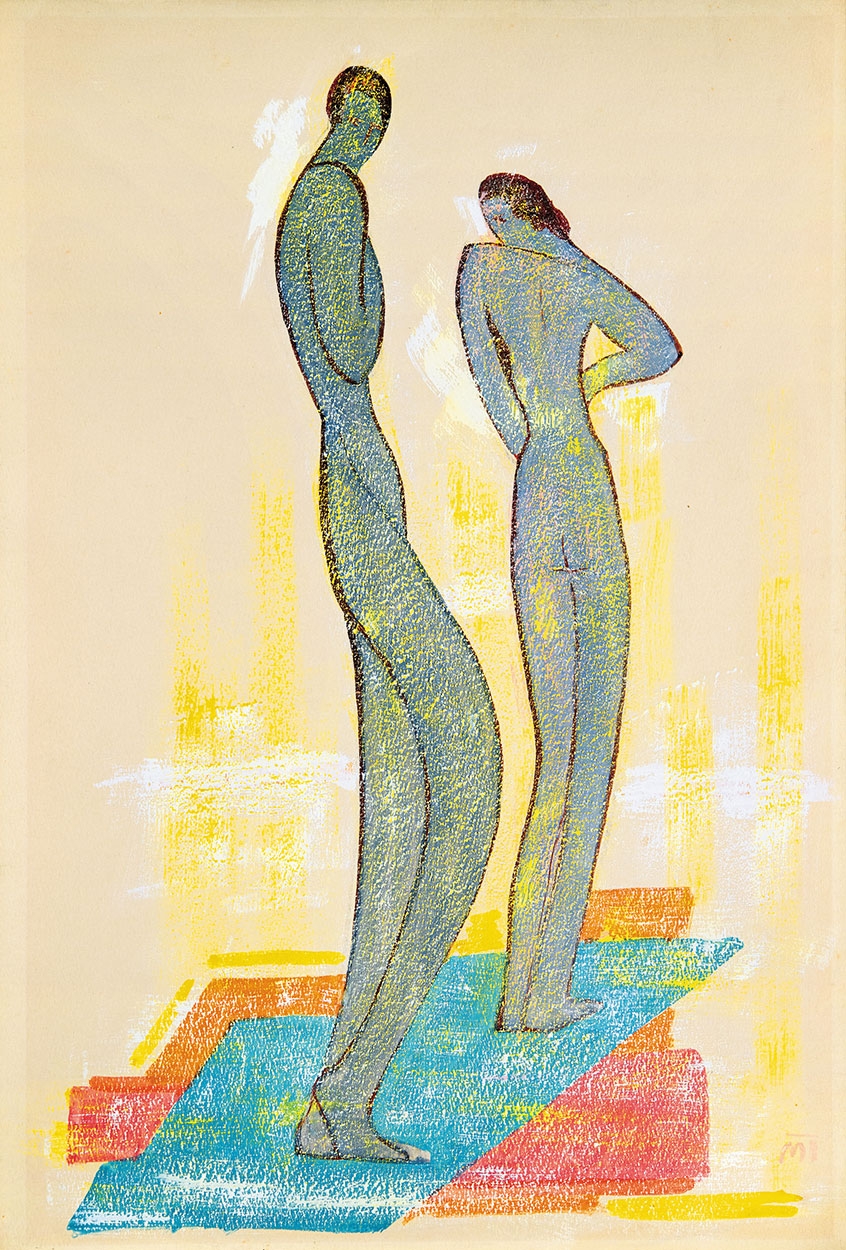 Mattis Teutsch János (1884-1960) Two Figures, around 1927-1928