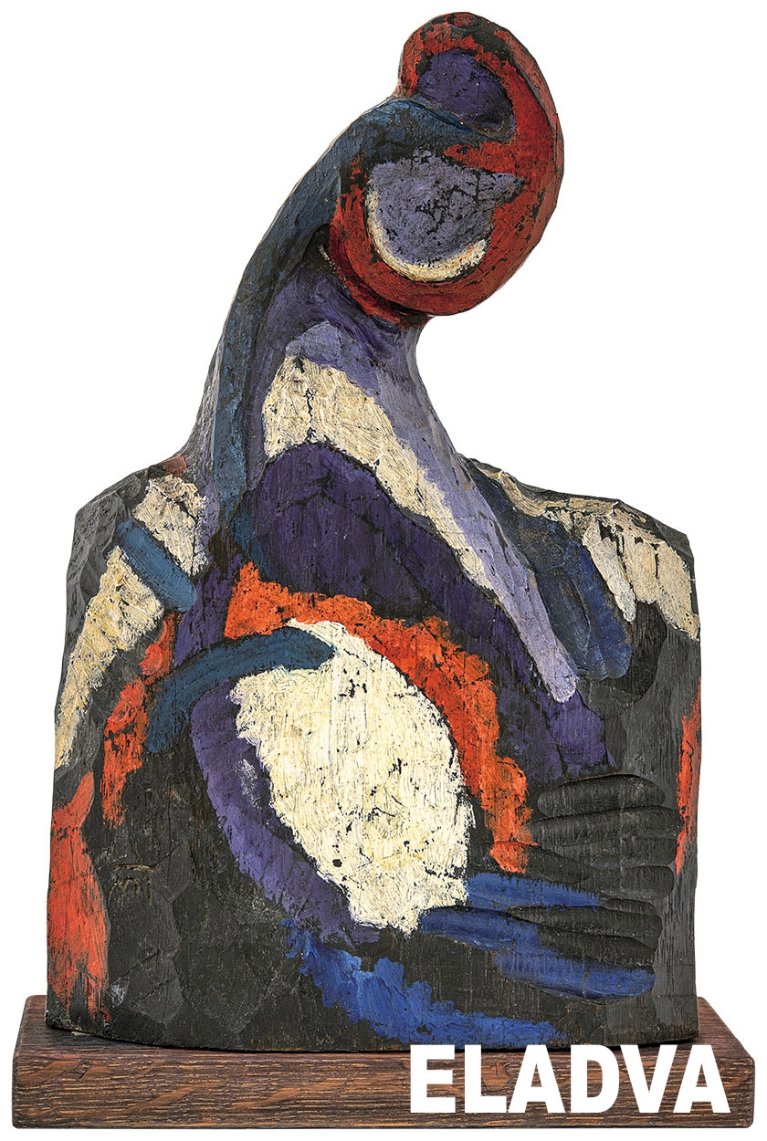 Mattis Teutsch János (1884-1960) Wooden Sculpture (The Kiss), around 1918-1919