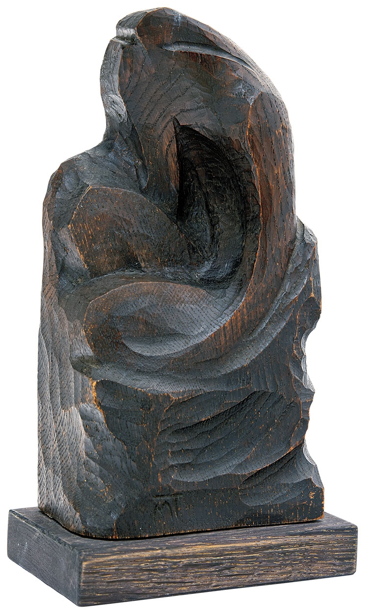 Mattis Teutsch János (1884-1960) Wooden Sculpture (Figure), around 1918-1919