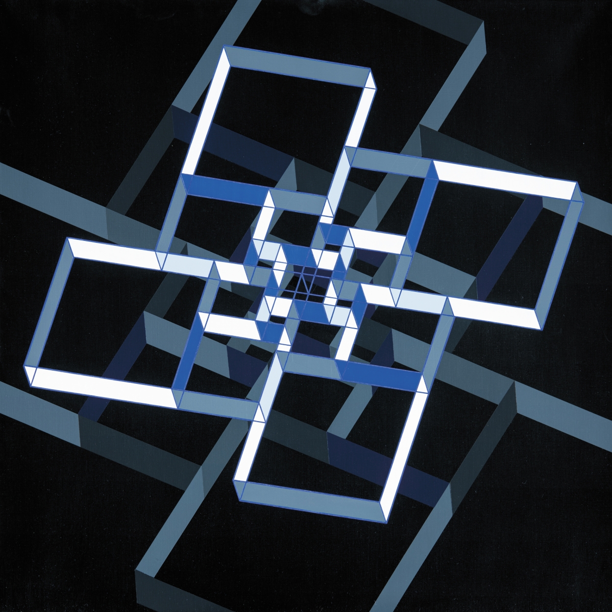  Ottó László: Living-spiral-space (Conceptual-geometry), 2021