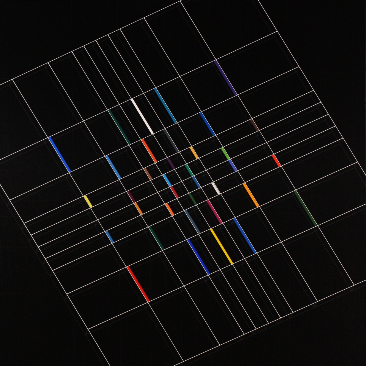 Ottó László (1966) Fibonacci-sequence-space, 2020