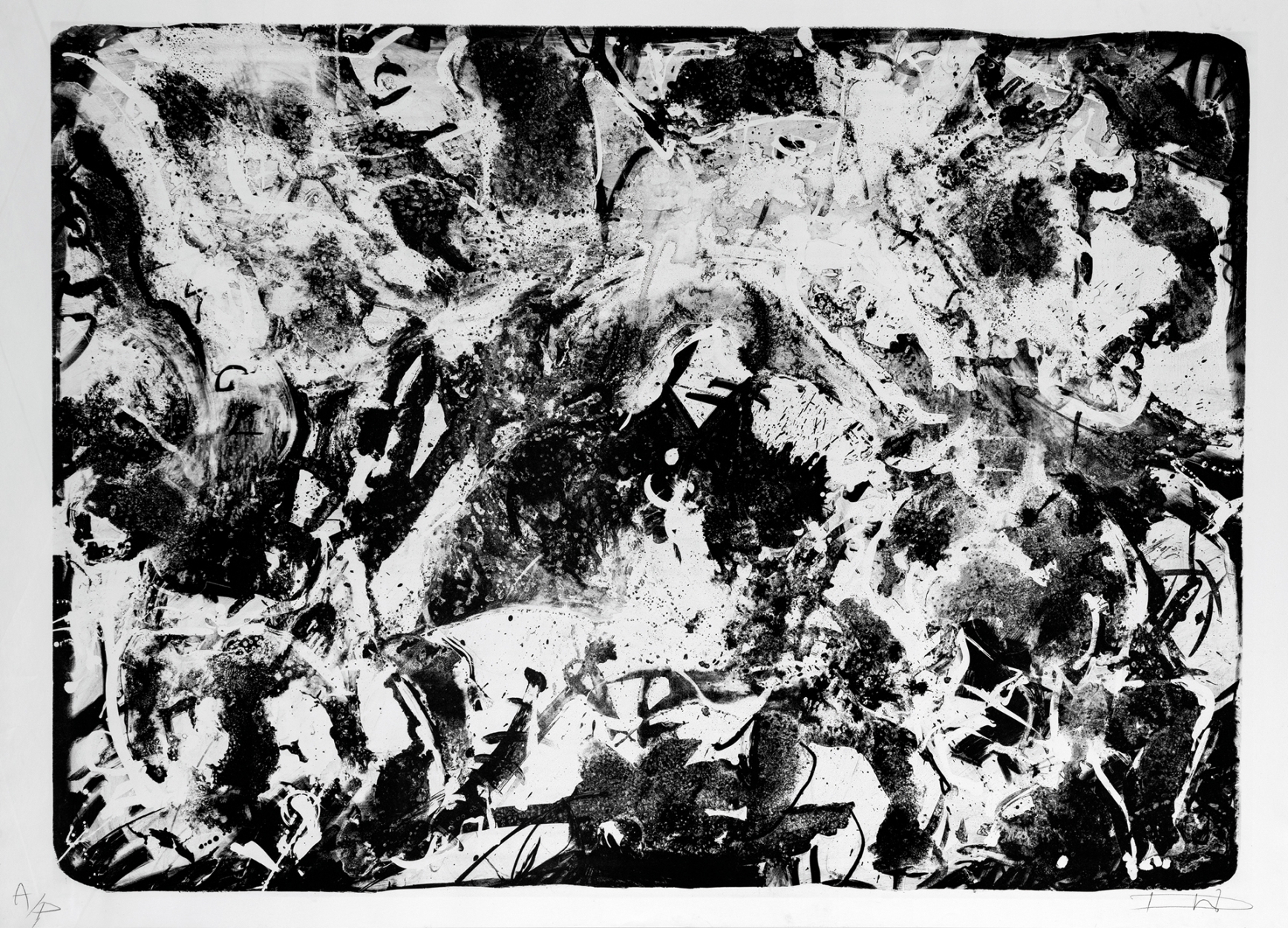 Dús László (1941) Untitled - Giant litography, 1999