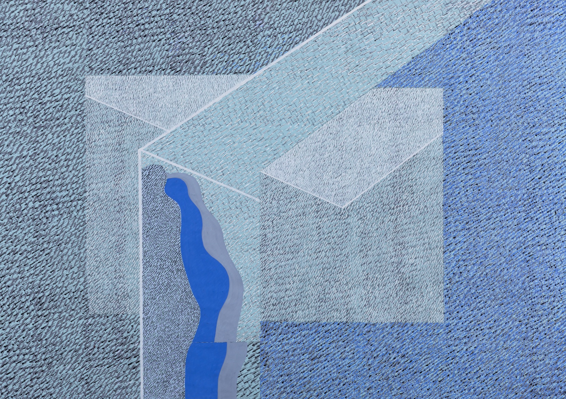 Deim Pál (1932-2016) Encounter with Color Blue, 1969