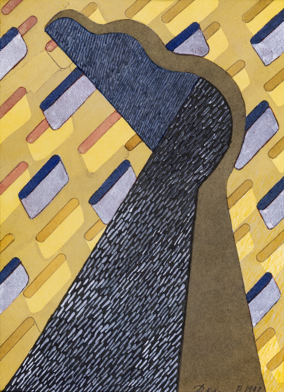 Deim Pál (1932-2016) Figure in Yellow Space, 1988