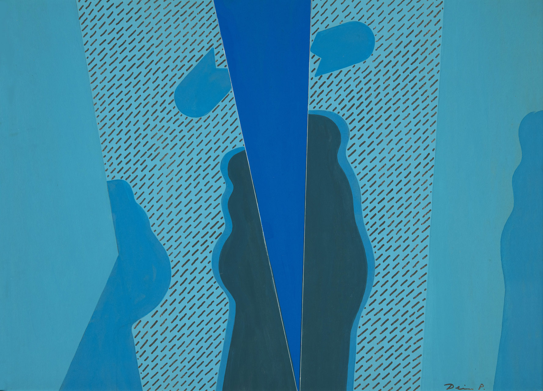 Deim Pál (1932-2016) Kék ék, 2012