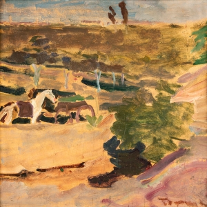 Tornyai János (1869-1936) - Ló szekérrel