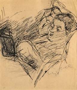 Czóbel Béla (1883-1976) - Olvasó nő