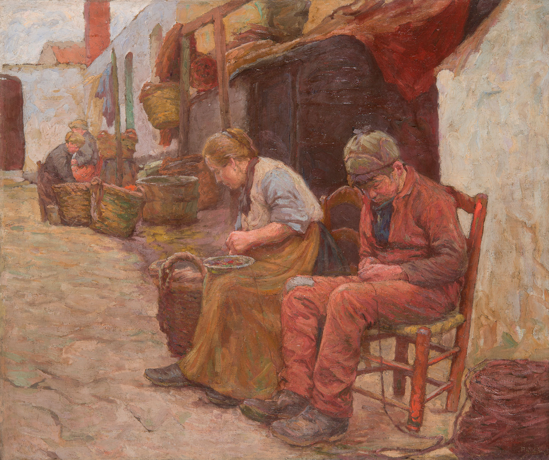Poll Hugó (1867-1931) - Normandiai hálókészítők