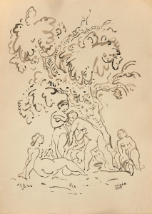 Kádár Béla (1877-1956) Women under the Tree