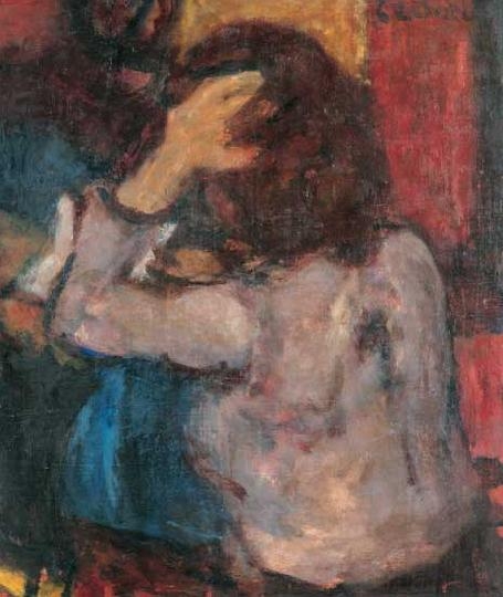 Czóbel Béla (1883-1976) Woman reading, around 1941-42