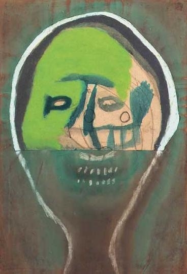 Vajda Lajos (1908-1941) Pastel mask, 1937-1938