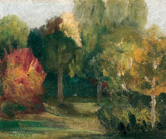 Vaszary János tájkép ősz erdő
