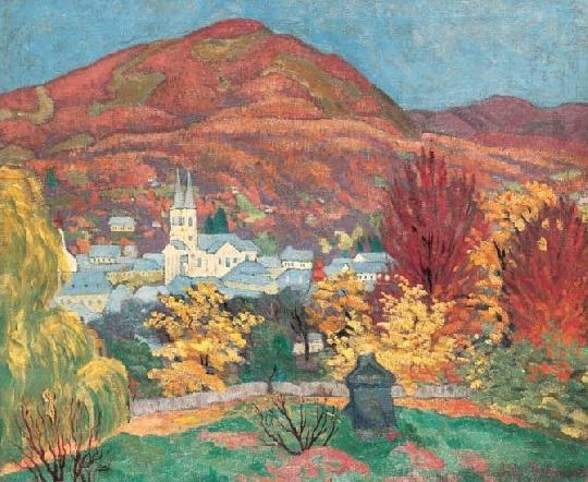 Tscharner, Johann Wilhelm von (1886 - 1946) The panorama of Felsőbánya, 1910