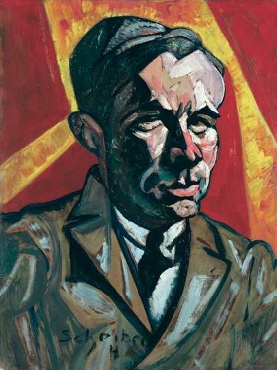 Scheiber Hugó (1873-1950) Portrait of Béla Barabás