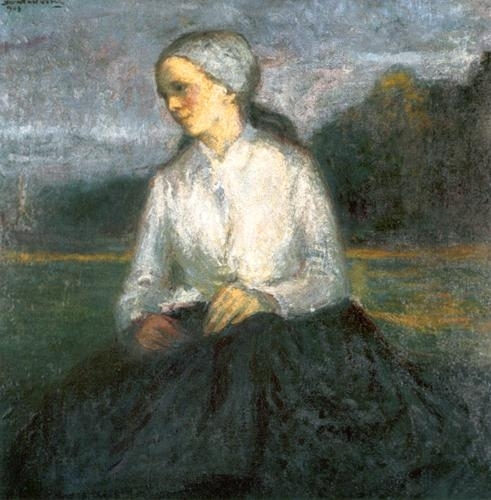 Kernstok Károly (1873-1940) Woman sitting, 1907