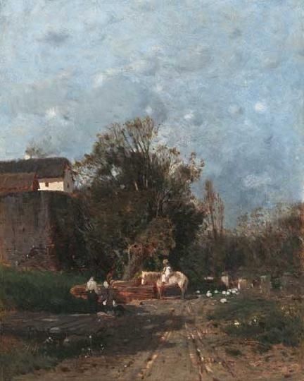 Mészöly Géza (1844-1887) By the well