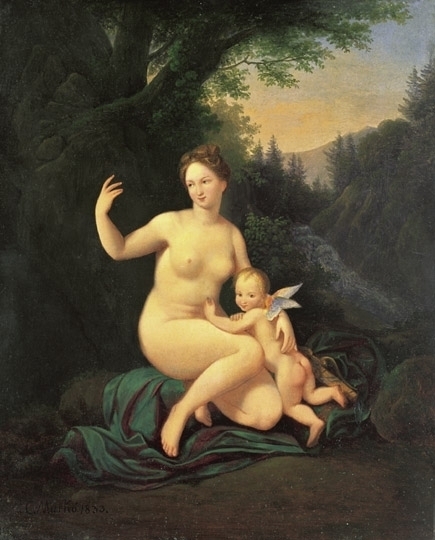 Markó Károly, Id. 1793-1860 Venus and Amor, 1833