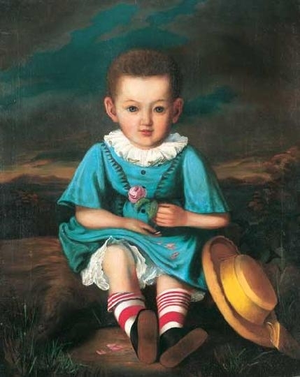 Orlai Petrich Soma (1822-1880) Portrait of Elemér Damó
