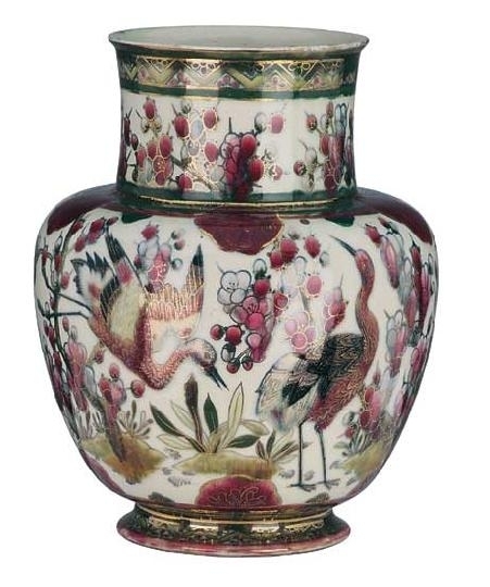 Zsolnay Zsolnay vase, between 1883-85, work of Júlia Zsolnay