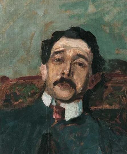 Ferenczy Károly (1862-1917) Portrait of Cézár Herrer, 1899-1900
