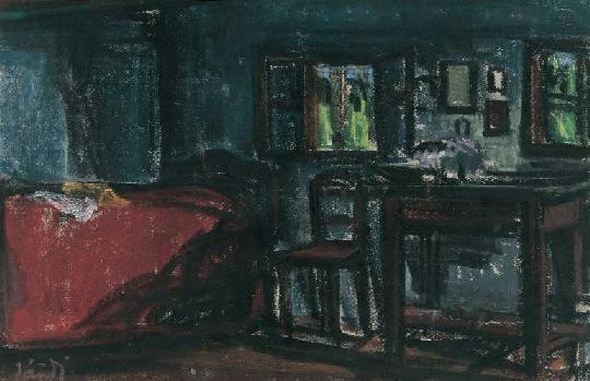 Jándi Dávid (1893-1944) The artist's room in Veresvíz