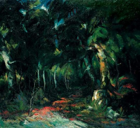 Paál Albert (1895-1968) Forest interior, 1926