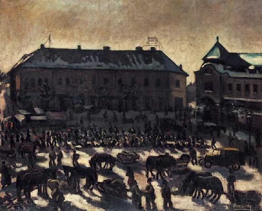 Husovszky János (1883-1961) Weekly fair