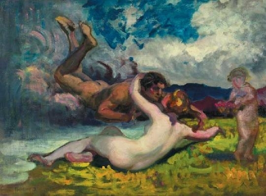 Thorma János (1870-1937) Zeus and Diane, 1929