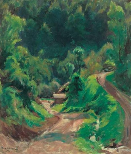 Benkhard Ágost (1882-1961) Forest path, 1930