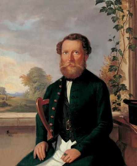 Steinacker Károly (1800-1873) Male portrait, 1847