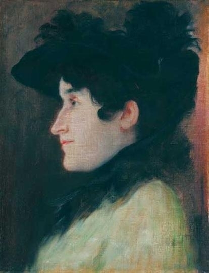 Rippl-Rónai József (1861-1927) Női arckép, 1887
