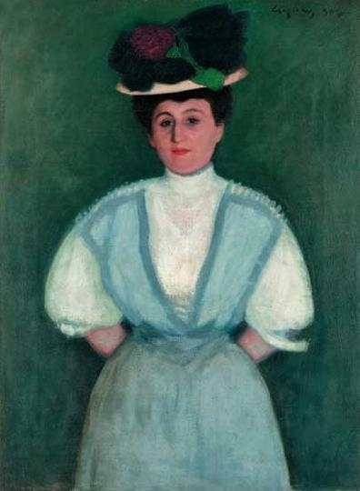 Czigány Dezső (1883-1938) Female portrait, 1907
