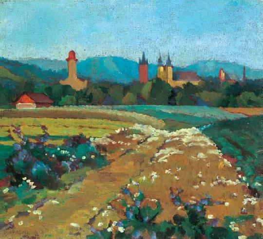 Balla Béla (1882-1965) The outskirts of the village