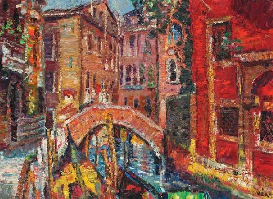 Vén Emil (1902-1984) Velencei híd, 1975
