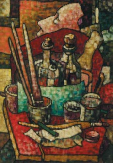 Farkasházy Miklós (1895-1964) Atelier scene