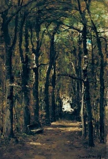 Munkácsy Mihály (1844-1900) Line of trees, 1873