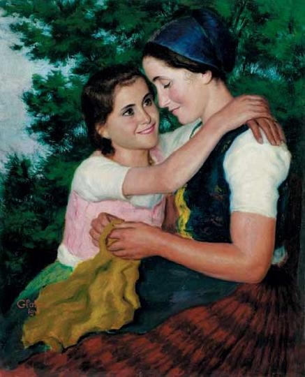 Glatz Oszkár (1872-1958) Nővérek, 1941