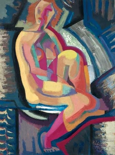 Rafael Viktor (1900-1981) Woman sitting, 1948