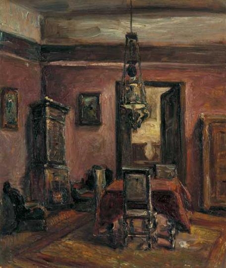 Scheiber Hugó (1873-1950) Room interior