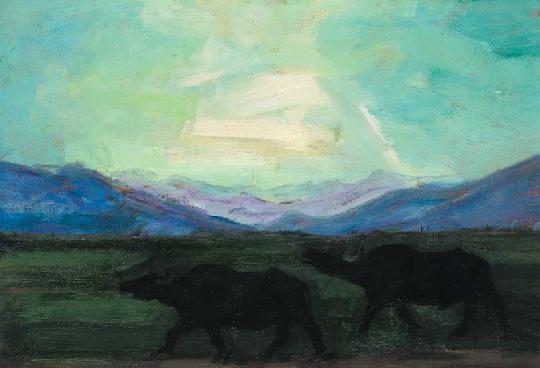 Mund Hugó (1892-1962) Buffalos