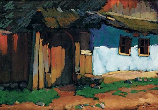 Litteczky Endre (1880-1953) Old gate