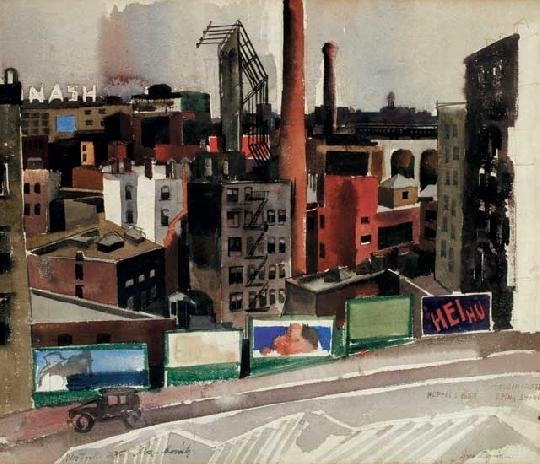 Aba-Novák Vilmos (1894-1941) New York, 1935