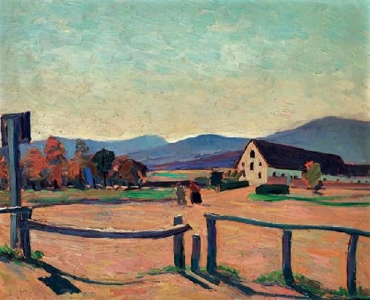 Paál Albert (1895-1968) Distant mountains, 1924